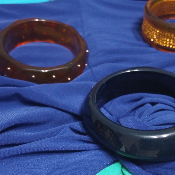 Clear Brown Bracelet/Bangle 7" - Picture 3 of 3